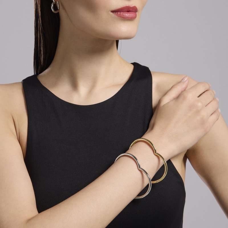 Kidult - Bracciale Rigido A Cuore - Acciaio 316L