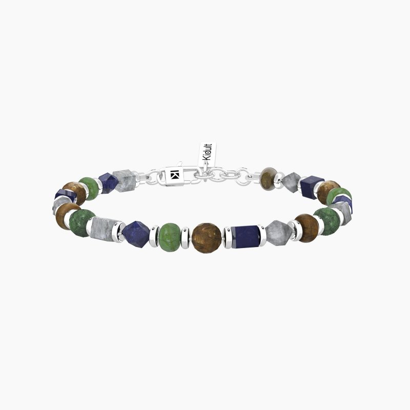 Kidult - Bracciale Uomo - Pietre Multicolor - Energia