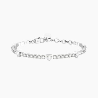Kidult - Bracciale Tennis - Cristalli - Cuori Zirconi