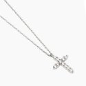 Mabina - Girocollo Con Pendente Croce - Argento Zirconi