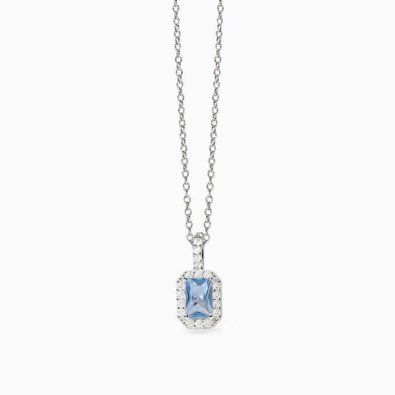 Mabina - Girocollo Zirconi Princess - Argento Rodiato