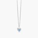 Mabina - Girocollo Love Affair - Argento - Acquamarina