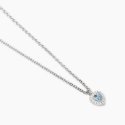 Mabina - Girocollo Love Affair - Argento - Acquamarina