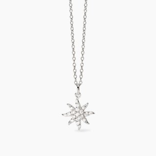 Mabina - Girocollo Con Sole - Argento - Zirconi