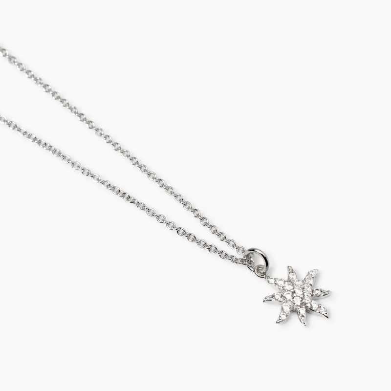 Mabina - Girocollo Con Sole - Argento - Zirconi