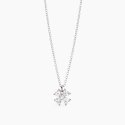 Mabina - Girocollo Quadrifoglio - Argento - Zirconi