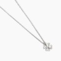 Mabina - Girocollo Quadrifoglio - Argento - Zirconi
