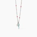 Mabina - Girocollo Multicolor Bambina - Argento Rodiato