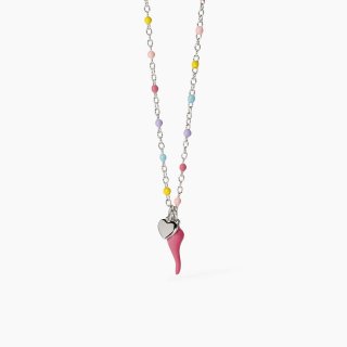 Mabina - Girocollo Multicolor Bambina - Argento 925 - Smalto