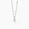 Mabina - Girocollo Delfina - Argento Rodiato - Multicolor