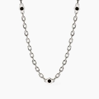 Mabina - Collana Uomo City Square - Argento - Zirconi