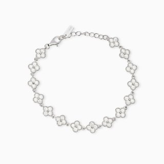 Mabina - Bracciale Con Fiore Jasmine - Argento 925 - Zirconi