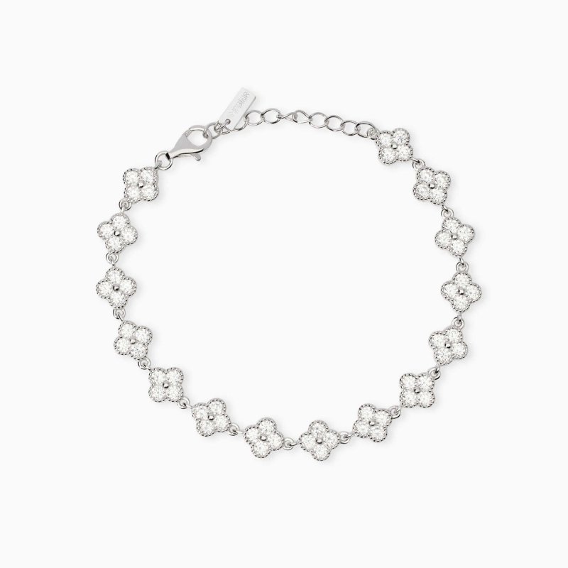 Mabina - Bracciale Con Fiore Jasmine - Argento 925 - Zirconi