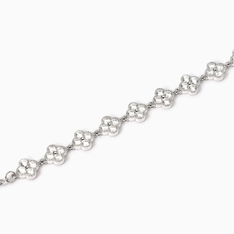 Mabina - Bracciale Con Fiore Jasmine - Argento 925 - Zirconi