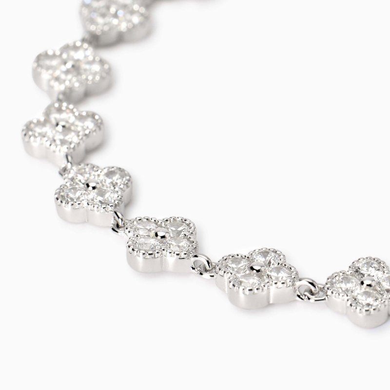 Mabina - Bracciale Con Fiore Jasmine - Argento 925 - Zirconi