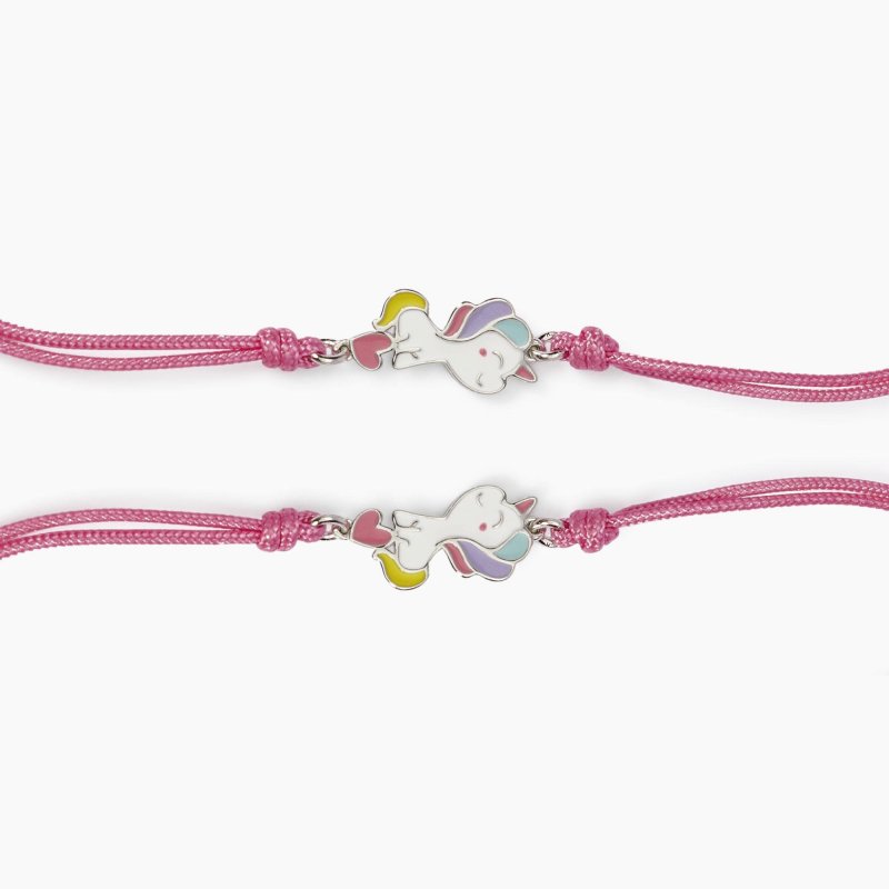 Mabina - Set Di Bracciali Amicizia - Argento E Nylon