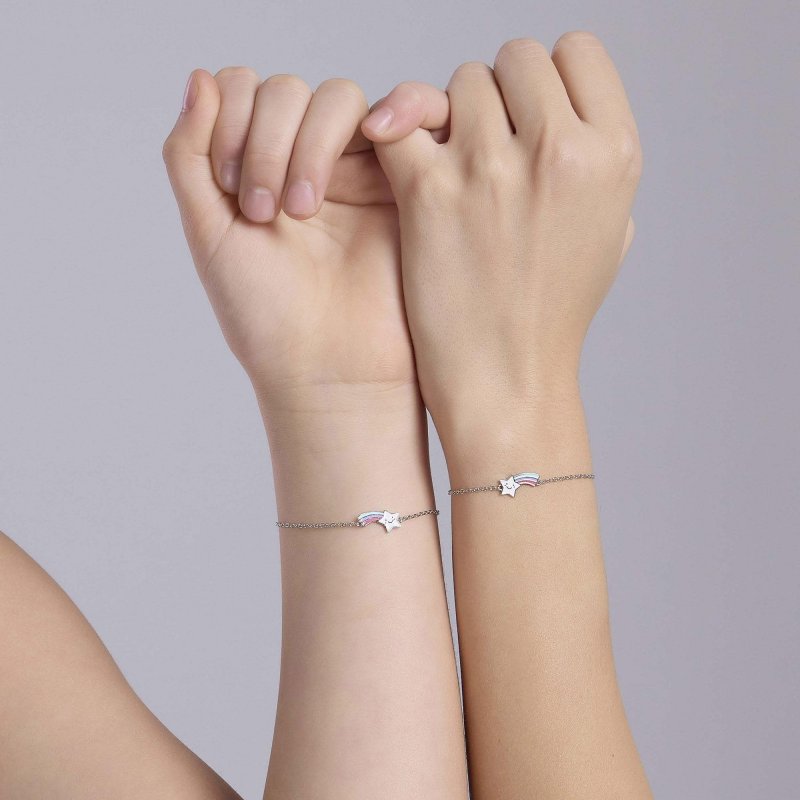 Mabina - Set Bracciali Amicizia - Argento Rodiato
