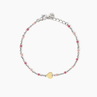 Mabina - Bracciale Multicolor - Cuore Oro 9K