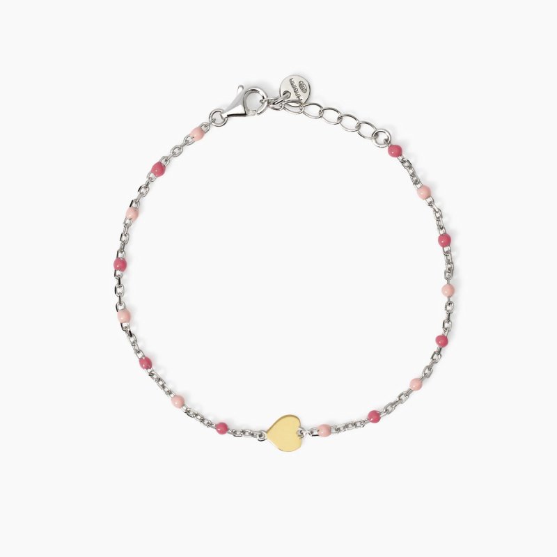 Mabina - Bracciale Multicolor - Cuore Oro 9K