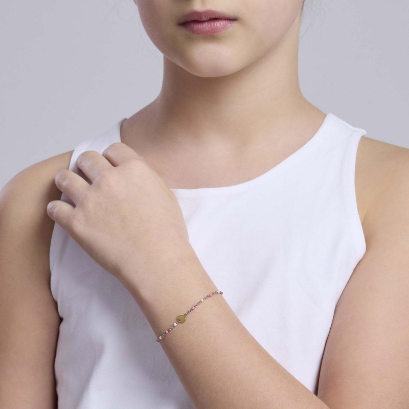 Mabina - Bracciale Multicolor - Cuore Oro 9K