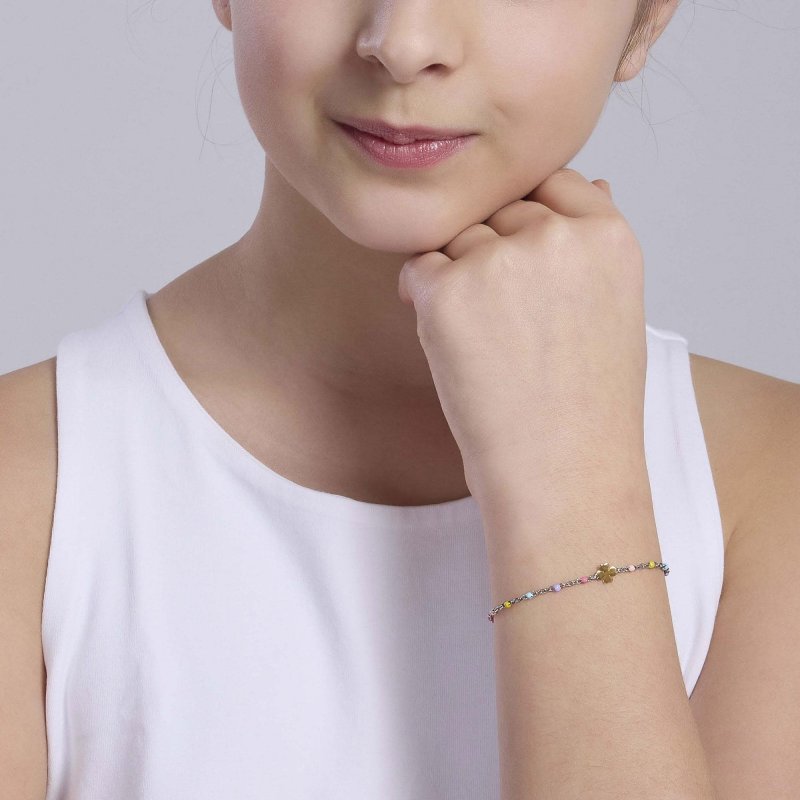 Mabina - Bracciale Multicolor - Oro 9K - Argento 925