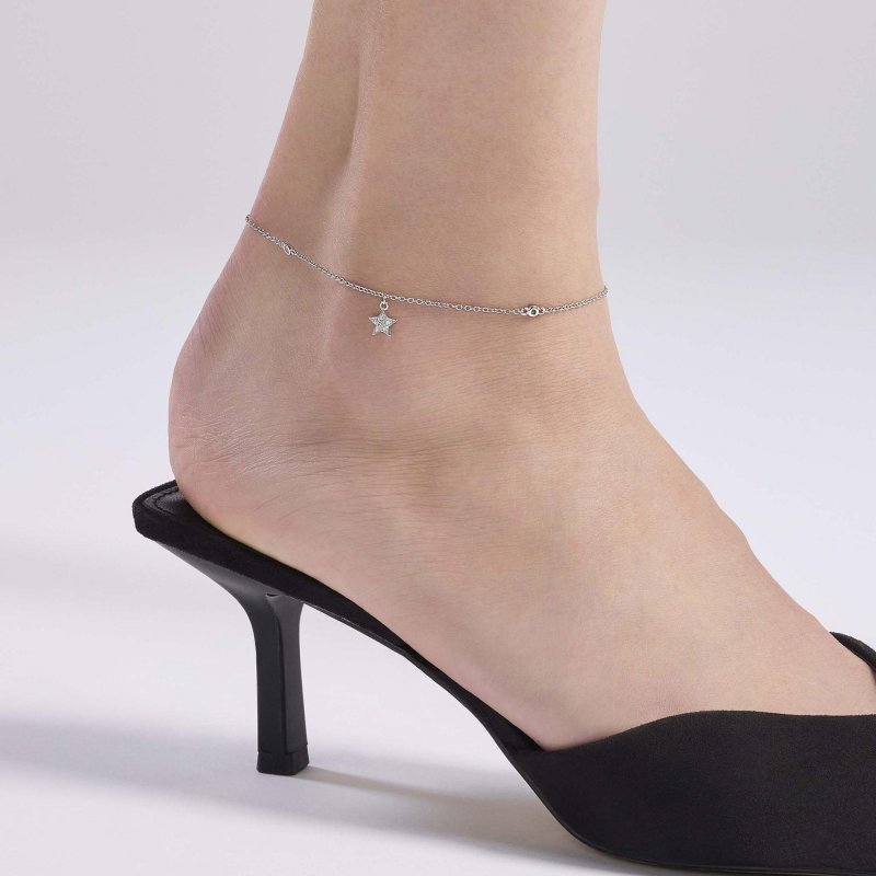 Mabina - Cavigliera Stella - Argento 925 - Zirconi