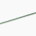 Mabina - Bracciale Tennis Uomo - Smeraldi Sintetici - Argento