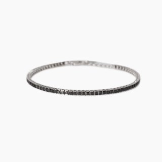 Mabina - Bracciale Tennis Uomo - Zirconi Neri - Argento