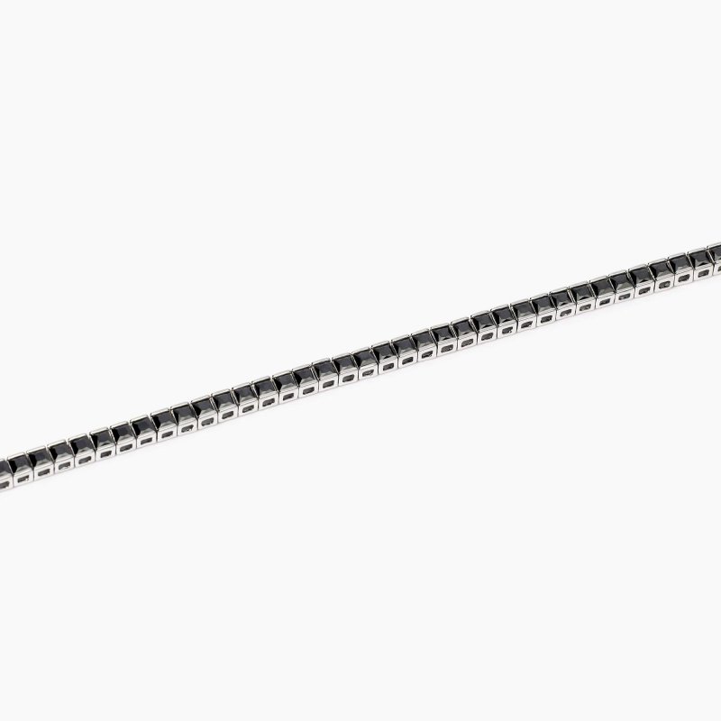 Mabina - Bracciale Tennis Uomo - Zirconi Neri - Argento