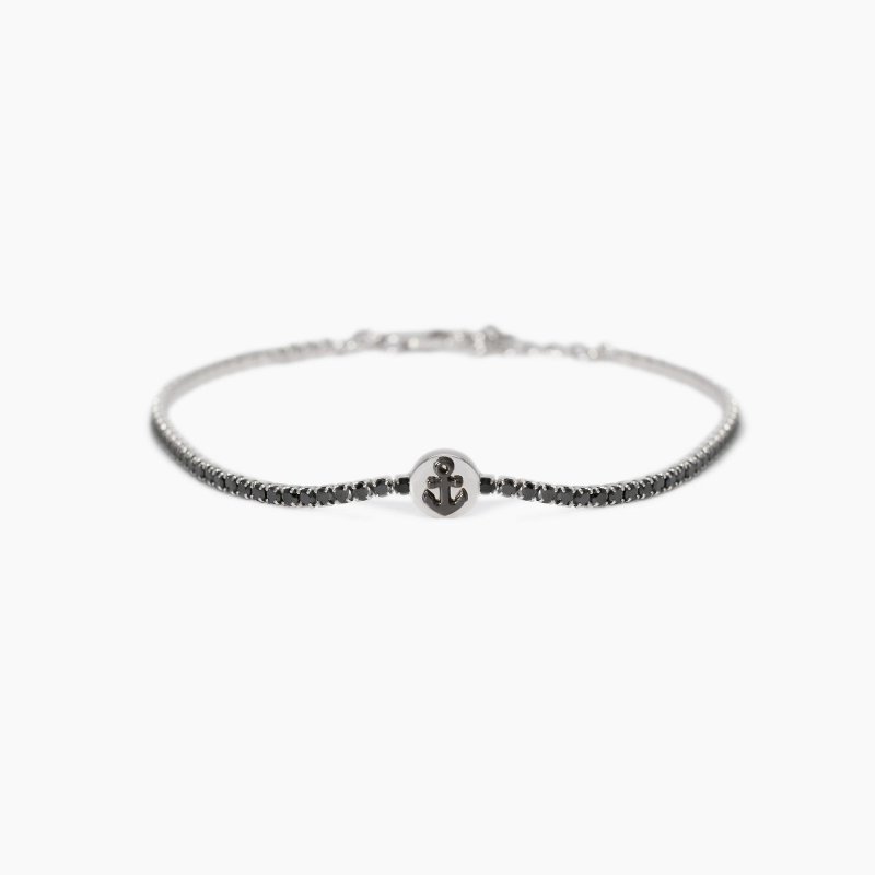 Mabina - Bracciale Tennis Uomo - Argento - Zirconi