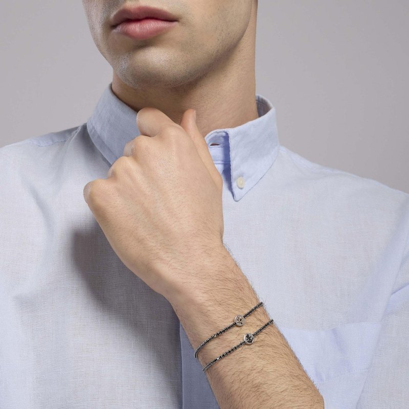 Mabina - Bracciale Tennis Uomo - Argento - Zirconi