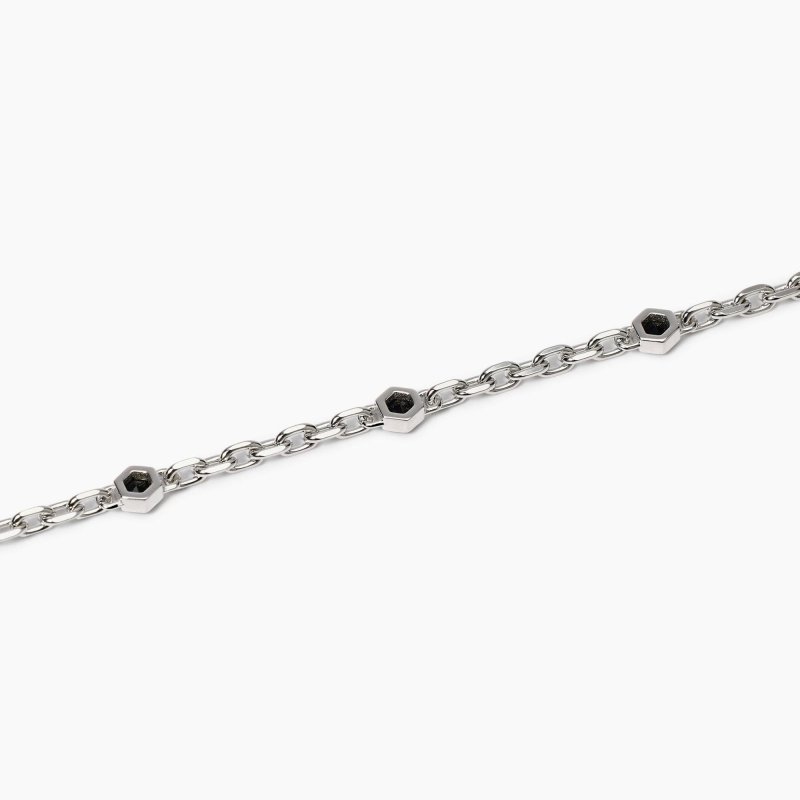 Mabina - Bracciale Uomo - Catena Forzatina - Zirconi
