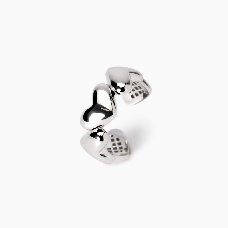Mabina - Anello Contrarié - Argento 925 - Cuori Regolabili