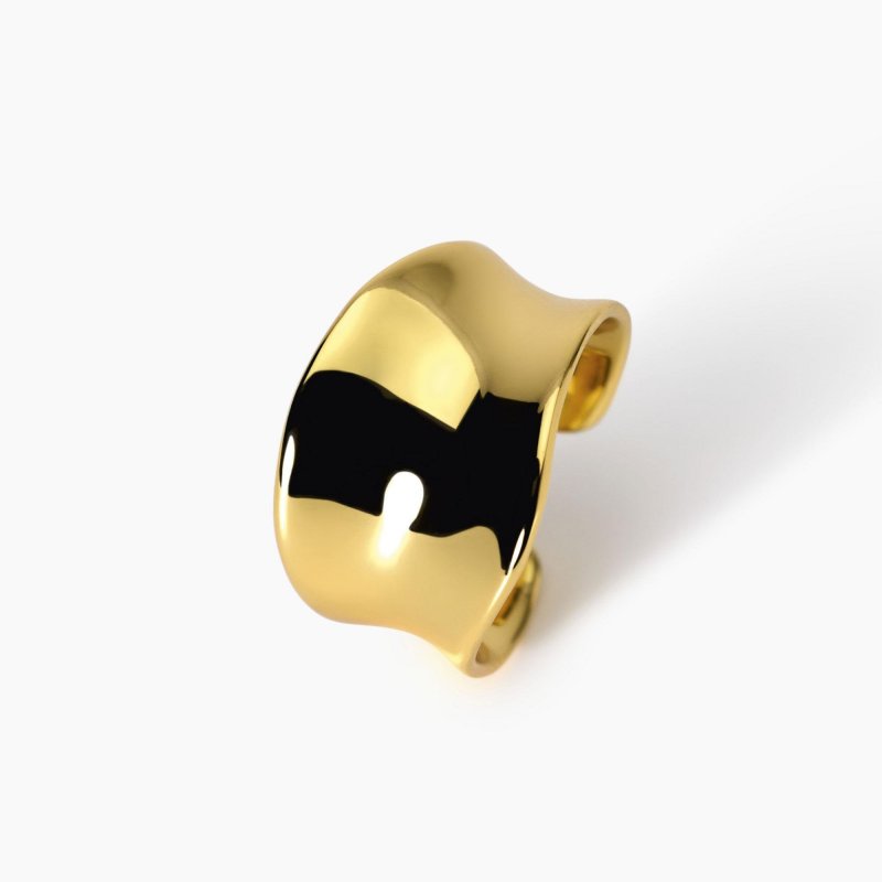 Mabina - Anello Contrarié - Argento Dorato - Regolabile
