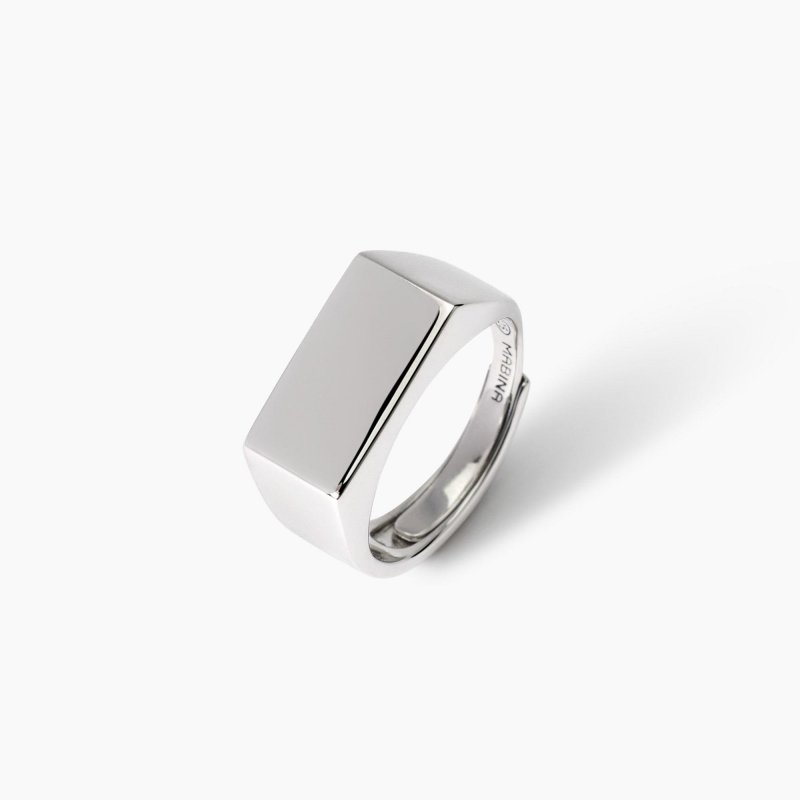 Mabina - Anello Chevalier Uomo - Argento Rodiato