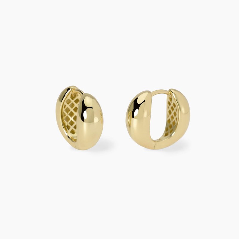Mabina - Orecchini A Cerchio - Goccia Allungata - Oro 18K