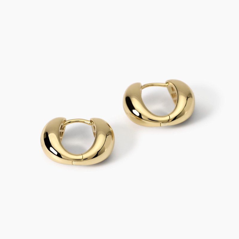 Mabina - Orecchini A Cerchio - Goccia Allungata - Oro 18K