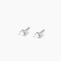 Mabina - Orecchini Croce A Lobo - Argento 925 - Zirconi