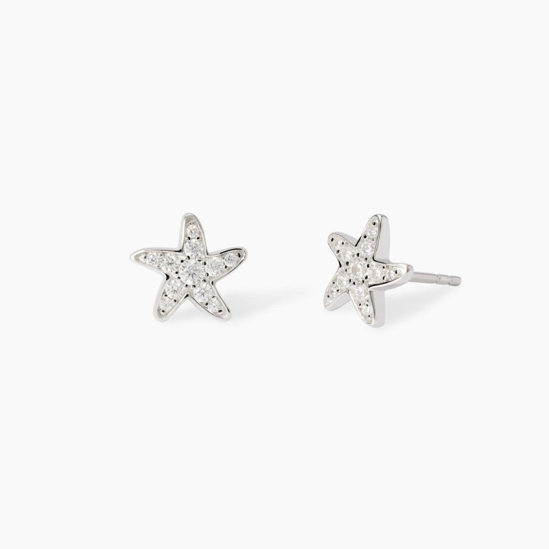 Mabina - Orecchini Stella Marina - Argento - Zirconi