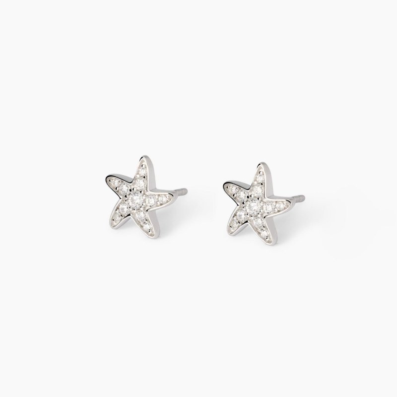 Mabina - Orecchini Stella Marina - Argento - Zirconi