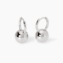 Mabina - Orecchini A Cerchio - Sfera Boule - Argento