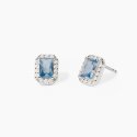 Mabina - Orecchini Con Acquamarina Sintetica - Argento