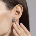 Mabina - Orecchini Con Acquamarina Sintetica - Argento