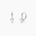 Mabina - Orecchini Monachella - Zirconi Cuore - Argento