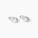 Mabina - Orecchini Monachella - Zirconi Cuore - Argento