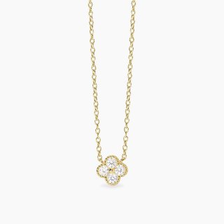 Mabina - Girocollo Con Ciondolo Fiore - Zirconi - Argento