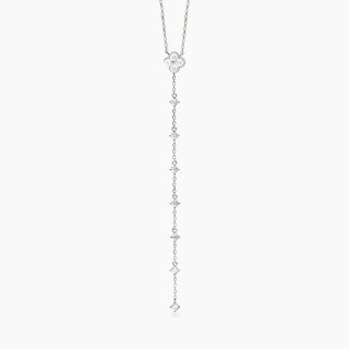Mabina - Collana Catena A Y - Fiore Jasmine - Argento