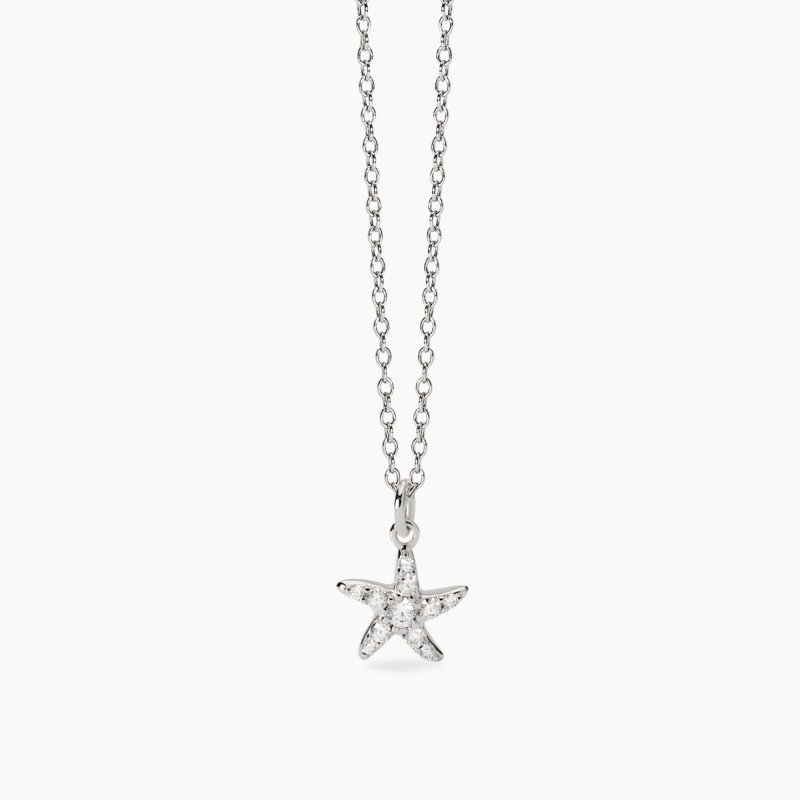 Mabina - Girocollo Stella Marina - Argento - Zirconi