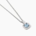 Mabina - Girocollo Con Zirconi - Argento - Acquamarina
