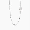 Mabina - Girocollo Rosario - Argento - Zirconi